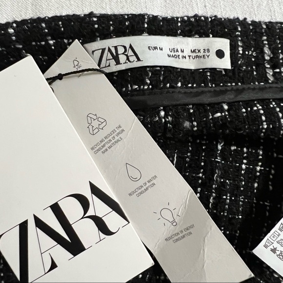 Zara Women’s Textured Wide Leg Pants - Picture 10 of 12